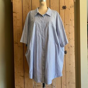 H&M extremely oversized button down blouse